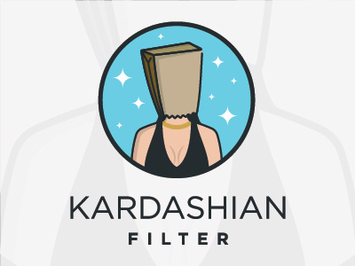 Kardashian Filter app boobs filter fun good icon kardashian logo paper bag