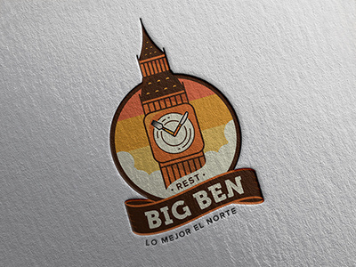 Big Ben big ben concept logo restaurant