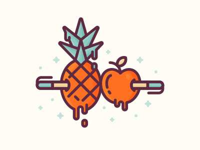 Pen-Pineapple-Apple-Pen apple icon illustration pen pikotaro pineapple ppap