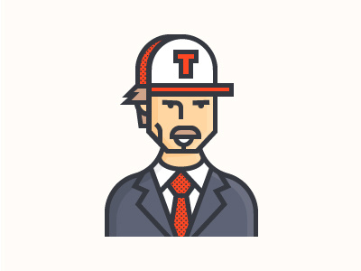 Coach character coach icon illustration trainer