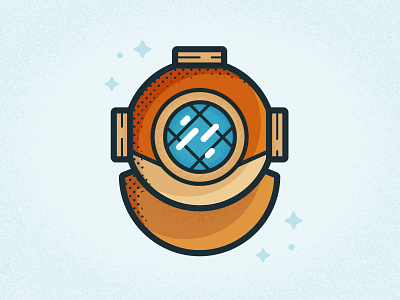 Underwater Helmet cool game helmet icon illustration item logo sea underwater wow