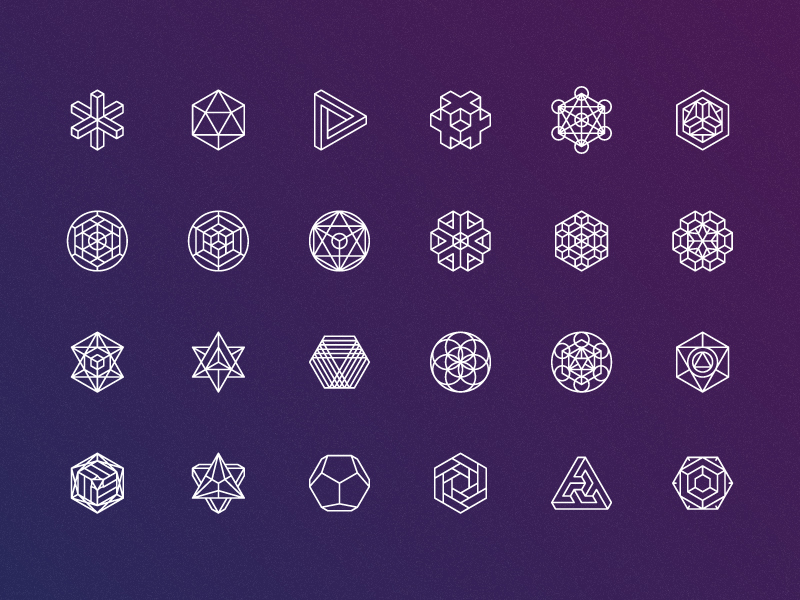 Geometry icons