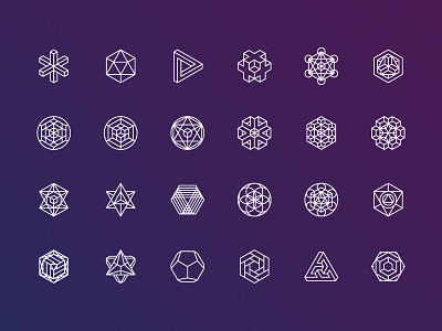 Sacred geometry icons figures geometric geometry icons line sacred shapes stroke