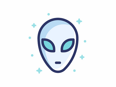 Alien alien being dude extraterrestrial icon illustration space stars