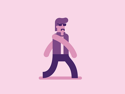 Cool Disco Dude animation animation character cool cycle design dude illustration motion walk walking