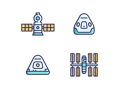 Space icons boeing dragon 2 icons iss soyuz space spacex иконки космос мкс союз