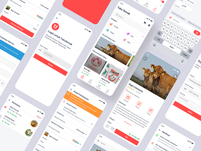 Tuku Ternak app design home livestock mobile app mobile design mobile ui typography ui uikit ux