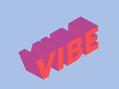 Vibe colors graphic design illustrator purple red typography vibe