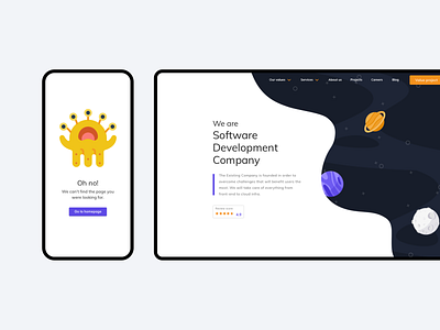 The Existing Company Website design ui ux web