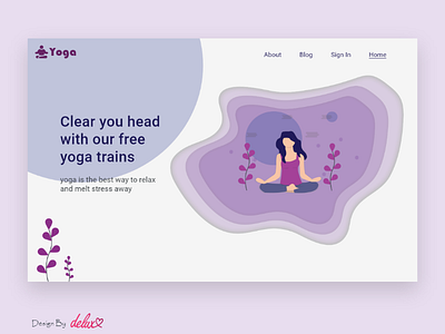 yoga website design ui design ux design