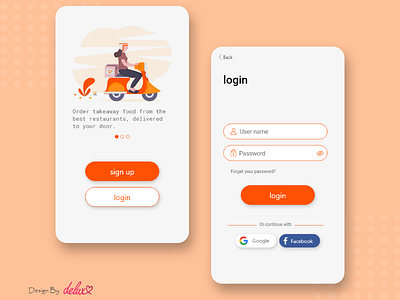 login page ui design