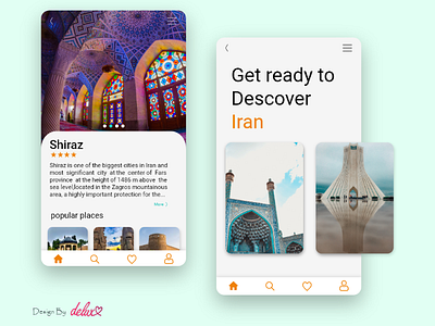 travel app ui ux app design ui design