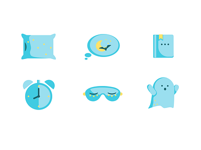 Sleep Icons blue icon sleep ui vector