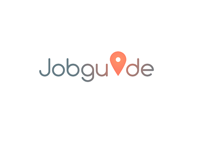 Logo for Jobguide design illustration job logo typography ui vector web
