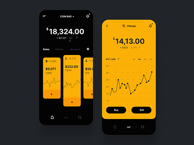 Wallet app with Cryptocurrency Exchange