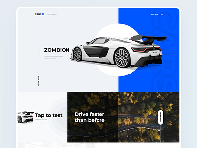 Landing page - ZOMBION app branding carson design gradient hello dribbble illustration logo sarvottam typography ui ux