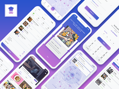 Native Application UI Design Kit IOS and Android android app animation app clean colors design food delivery app gradient hello dribbble illustration interaction interface ios mobile movie native app sarvottam ui ui kit ux