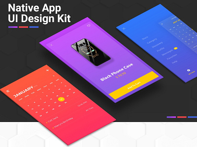 Avengers End Game Native App UI Design Kit android android app animation app application clean colors design gradient hello dribbble illustration interaction interface ios sarvottam ui uiux ux