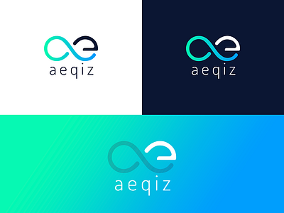 aeqiz logo design concept 2 app clean colors concept conceptual design gradient hello dribbble illustration interaction interface logo logo design logotype quiz rebound sarvottam ui uiux vibrant colors