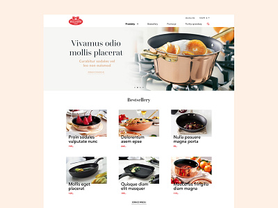Ballarini - E-Commerce Concept ballarini e commerce ibrachim ibrachimgraphic italian kitchen krzysiek juszczyk pots and pans web design