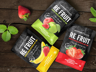 Re Fruit • Packaging Design brand design brand identity branding branding agency graphic design package design packaging packaging design pictoo snack