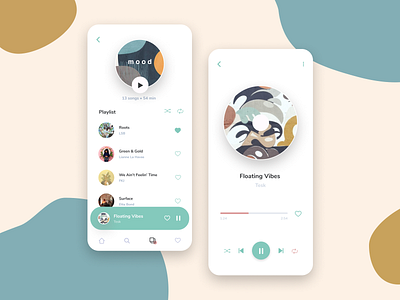 Music Player UI Design music app music player music player app music player ui ui design ui design challenge