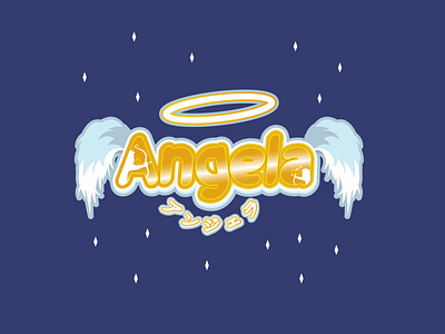 Logo for VTuber or Streamer, Angela, Cute, Angel, Cupid