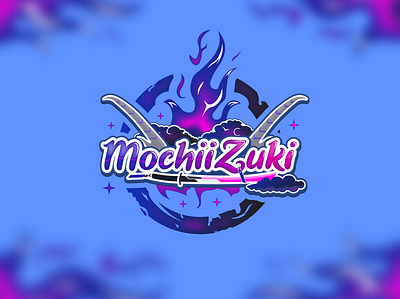 Logo for VTuber MochiiZuki branding design graphic design illustration logo vector vtuber