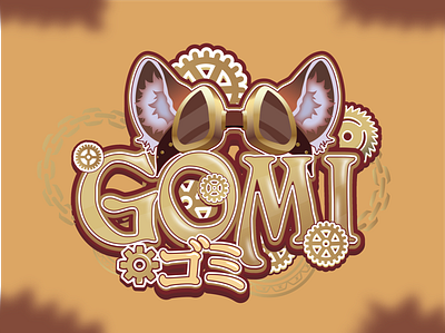 Logo for VTuber Gomi branding design graphic design illustration logo vector vtuber