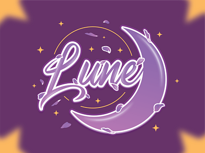 Logo for Vtuber Lune Eclipse branding design graphic design illustration logo vector vtuber