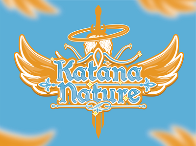 Logo for Vtuber Katana Nature branding design graphic design illustration logo vector vtuber