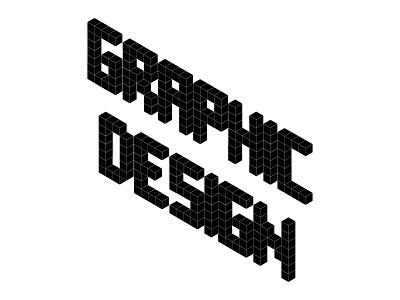 Creative typography - Black version black cubes flat design illustration isometric isometric illustration minimal vector