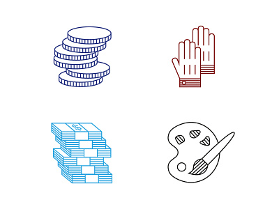 Compro, robo, vendo, un Picasso design flat design graphic design icon iconography icons illustration minimal vector