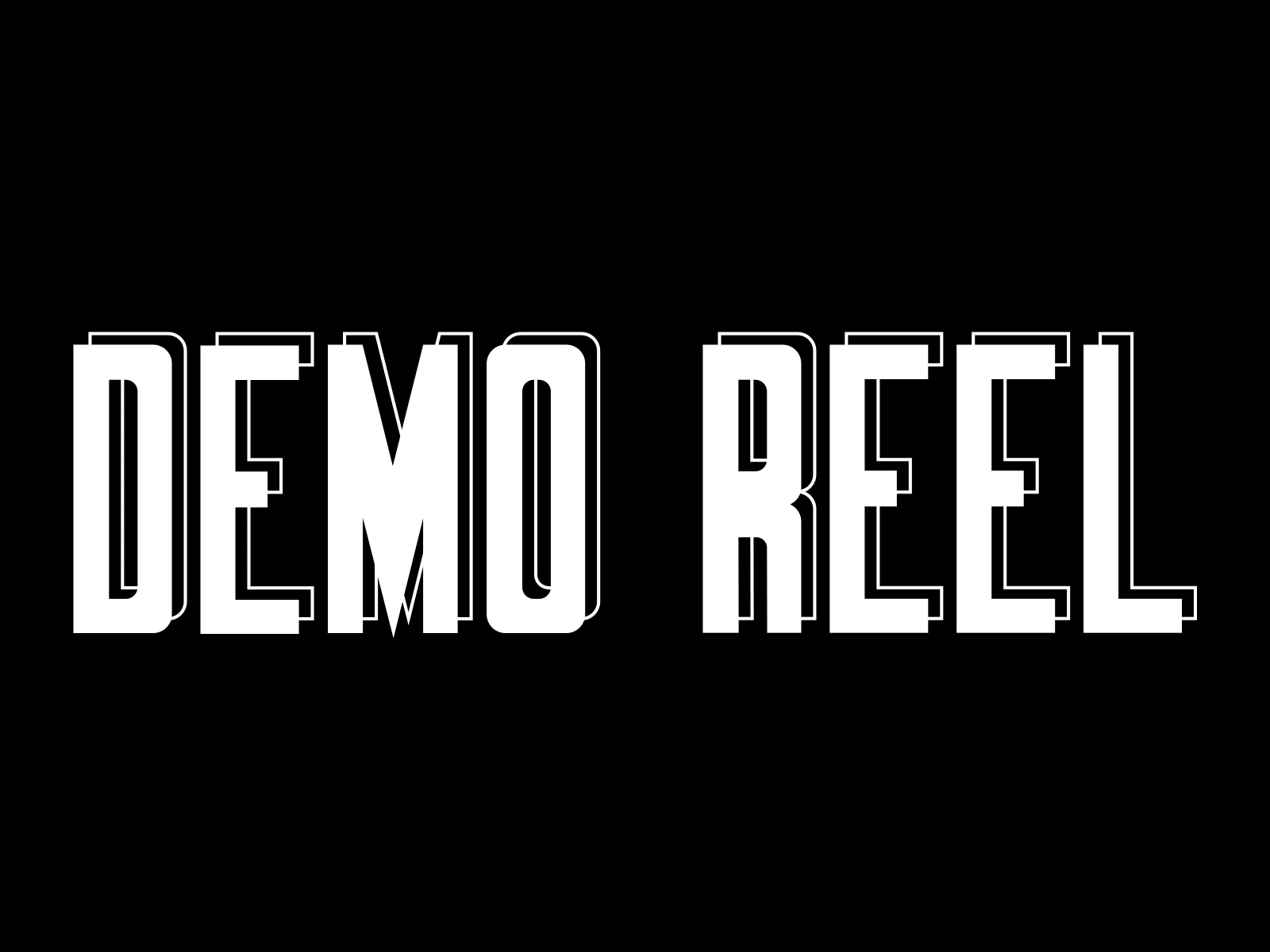 Demo Reel (Typography animation)