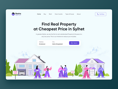 🏠 Property Finder Header agents brokers clean home home for sale home page house property property finder real estate real estate agency real estate landing page real estate ui design real estate website realestateagent realtor rent house rental website uiux design website design