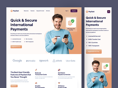 Fintech II - Payfast Credit Card Landing Page