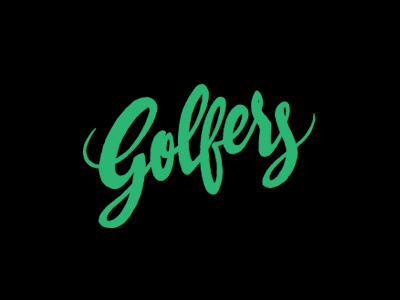 Golfers font golf lettering logo logotype type typo typography