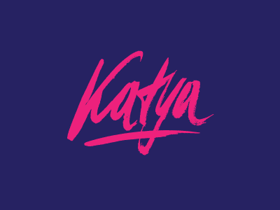 Katya Lukyanova calligraphy lettering logo logotype photographer