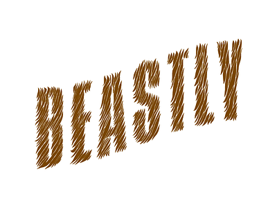 Perfectly beastly 3 beast lettering logo logotype pets restaurant type typography