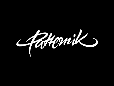 Patternik brand clothing lettering logo logotype patternik typography