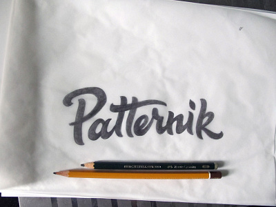 Patternik ver. 2 lettering logo logotype sketch typography