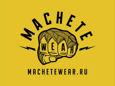 Machete wear logo brand clothing lettering logo logotype machete typography wear