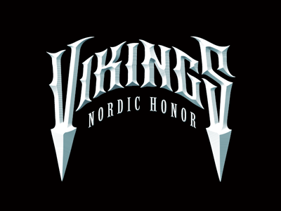 Vkngs #2 lettering logo logotype print sketch typography viking