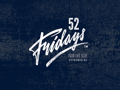 52 Fridays 52 brand clothing friday lettering logo logotype typography