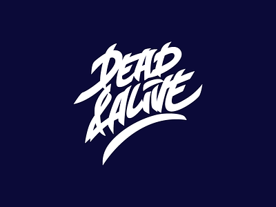 Dead & Alive alive dead lettering logo logotype typography