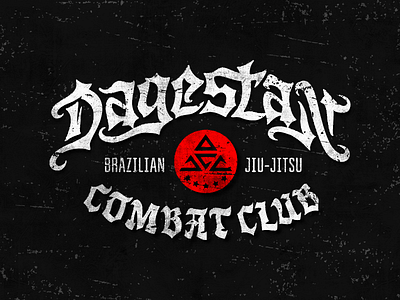 Dagestan combat club brand clothing club combat dagestan jiu jitsu lettering logo logotype type typography