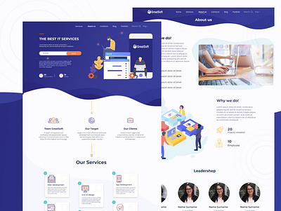 GreatSoft dribbble design ui ui ux ux