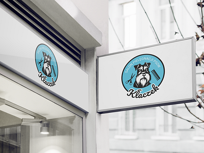 Dog Groomer Logo brand branding dog groomer grooming logo visualization