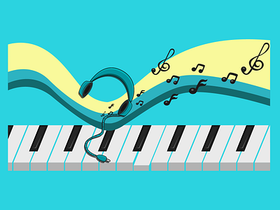 classical music chill art headphones illustration music music illustration vector vector artwork vector illustration