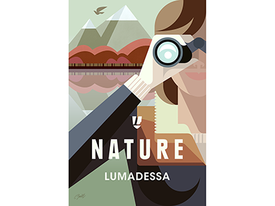 Nature Explorer poster brill design explorer illustration josh lumadessa nature poster travel